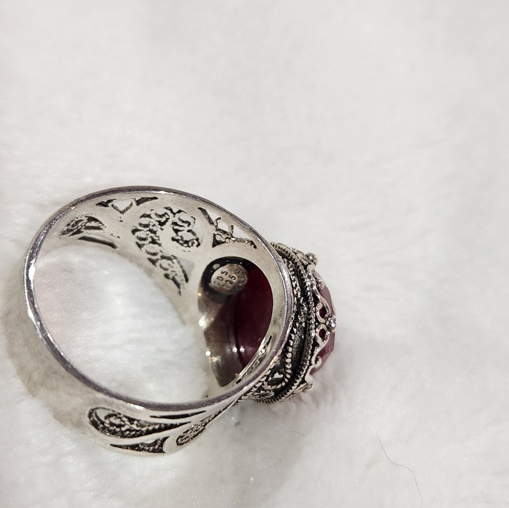 Dgs Silver Ruby Ring - image 3